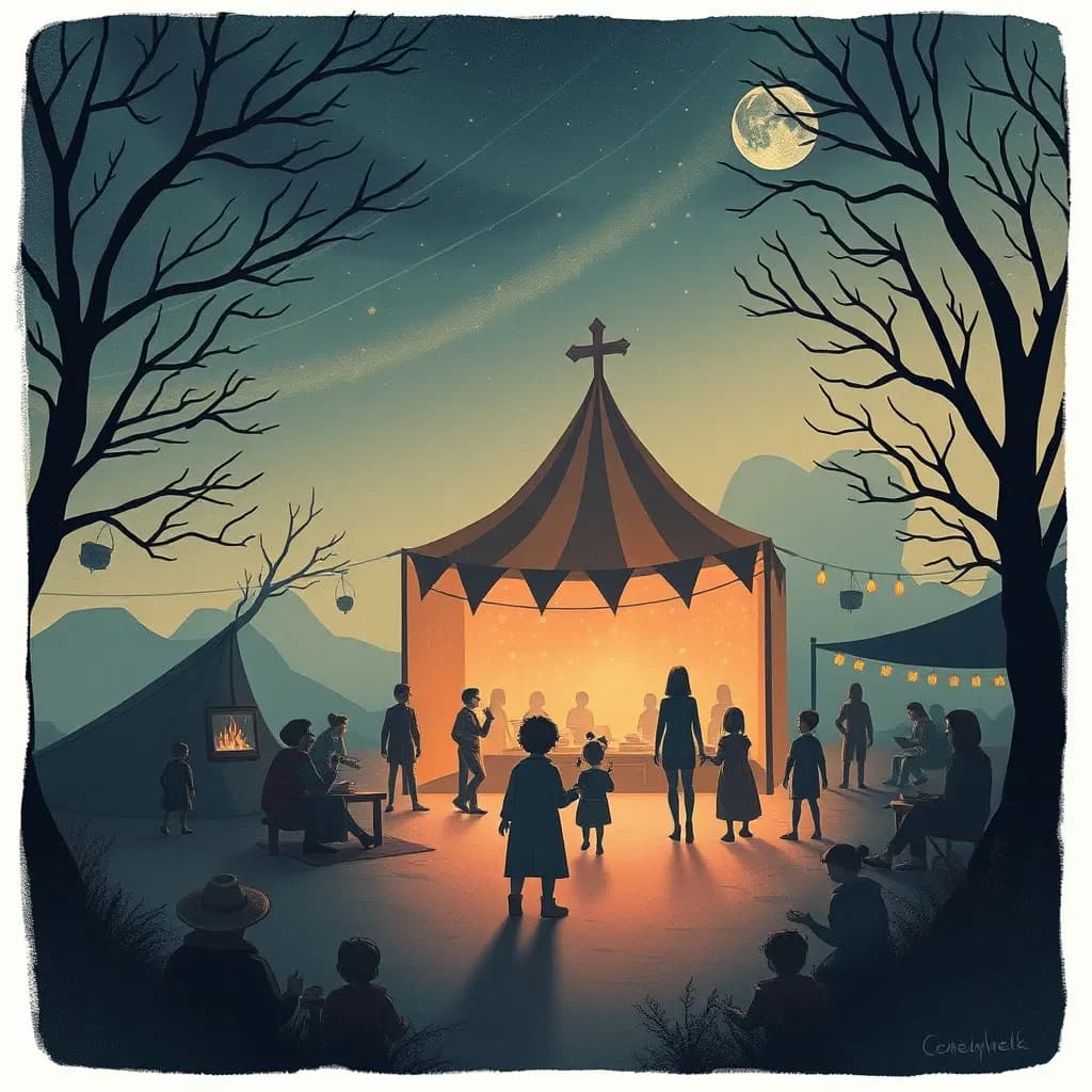 Dream illustration: Returning to childhood festival
