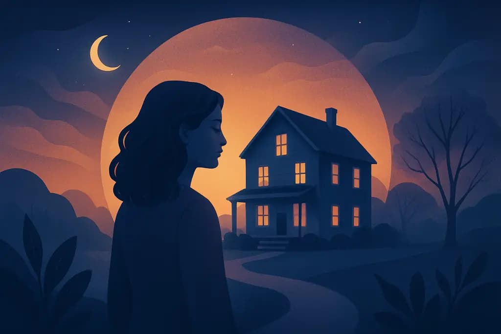 Dream illustration: Returning to Your Childhood Home