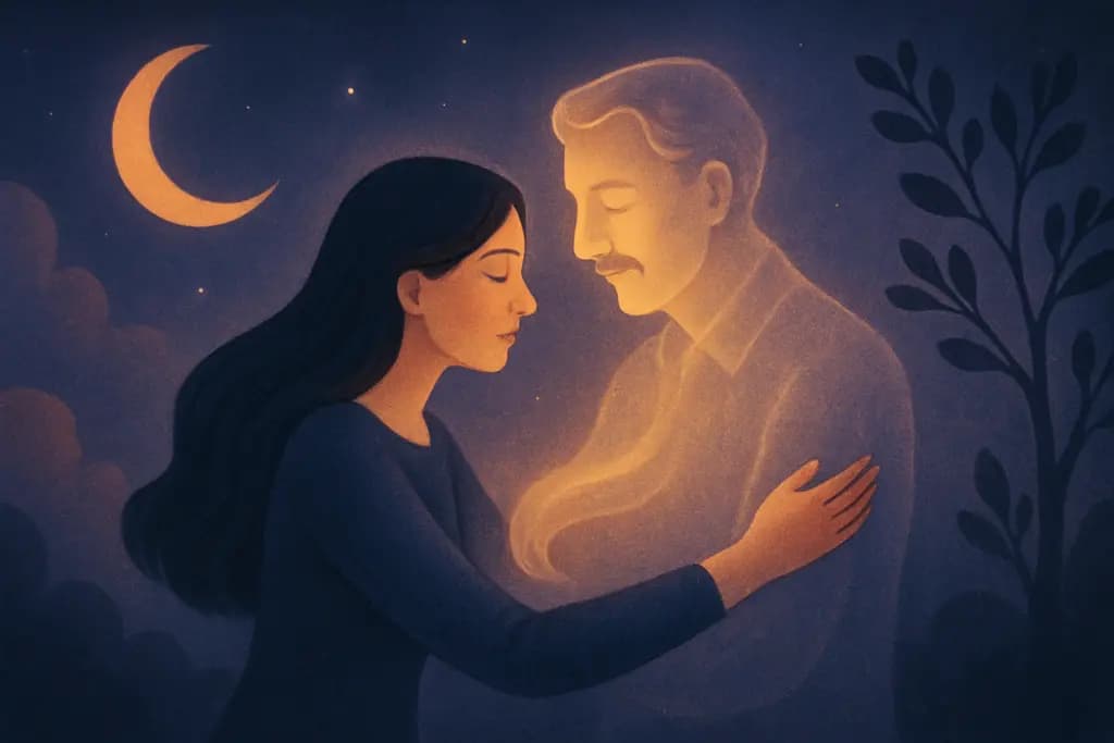 Dream illustration: reuniting with a deceased loved one dream meaning