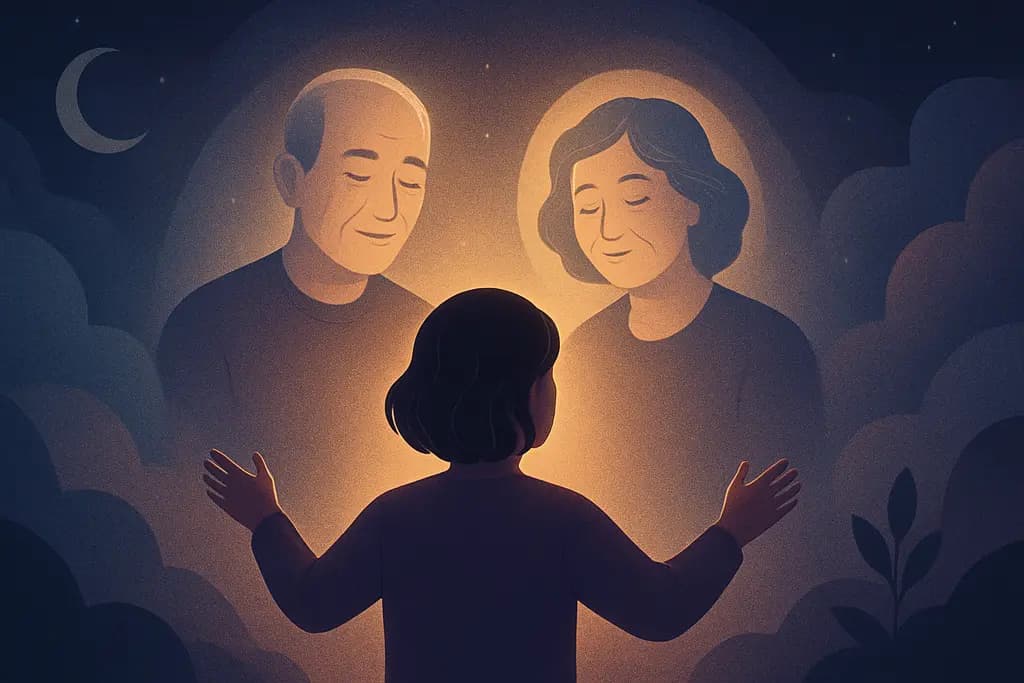 Dream illustration: reuniting with two deceased loved ones in a dream