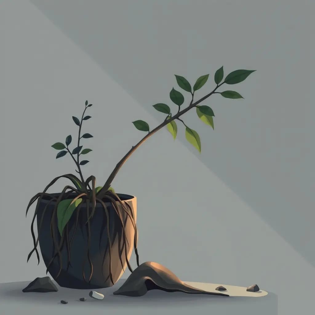 Dream illustration: Reviving a Dead Plant