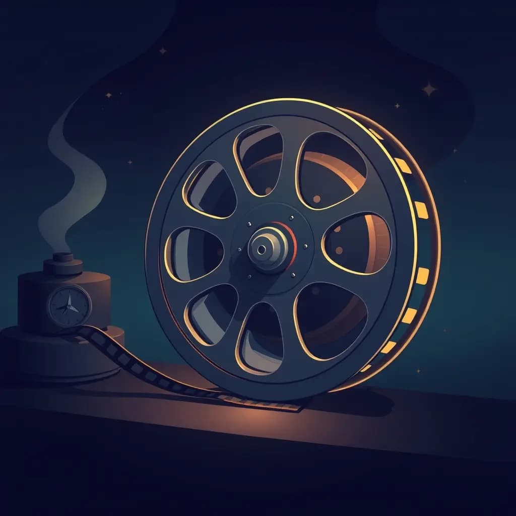 Dream illustration: Rewinding Film Reel
