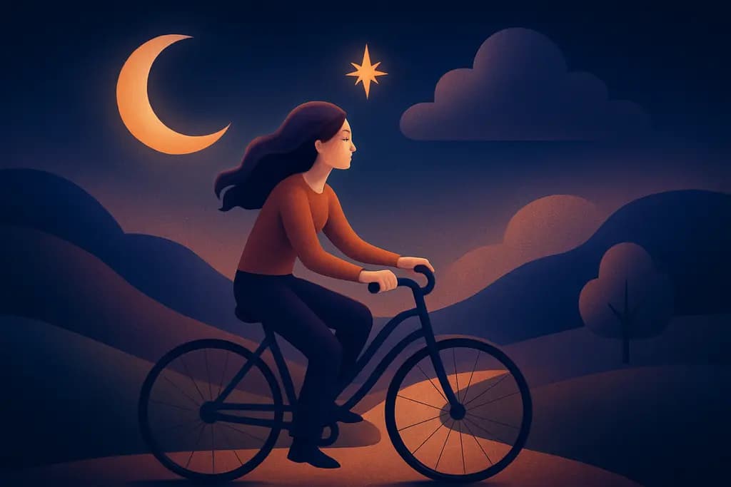 Dream illustration: Riding a Bicycle