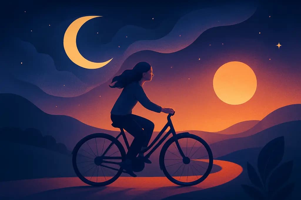 Dream illustration: Riding a Bike dream meaning