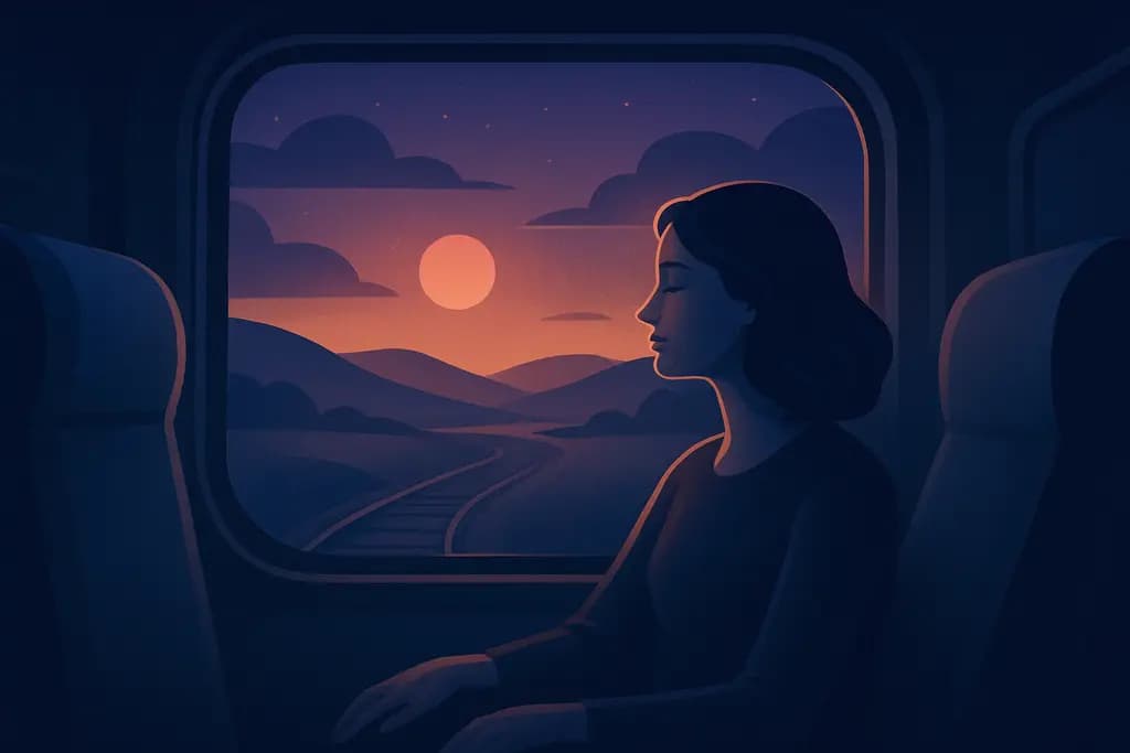 Dream illustration: Riding a Train