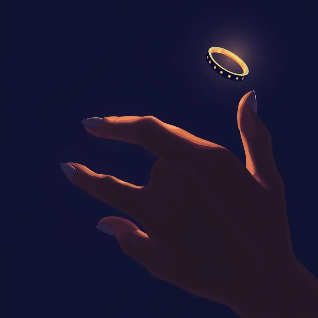 Dream illustration: Ring slips off finger