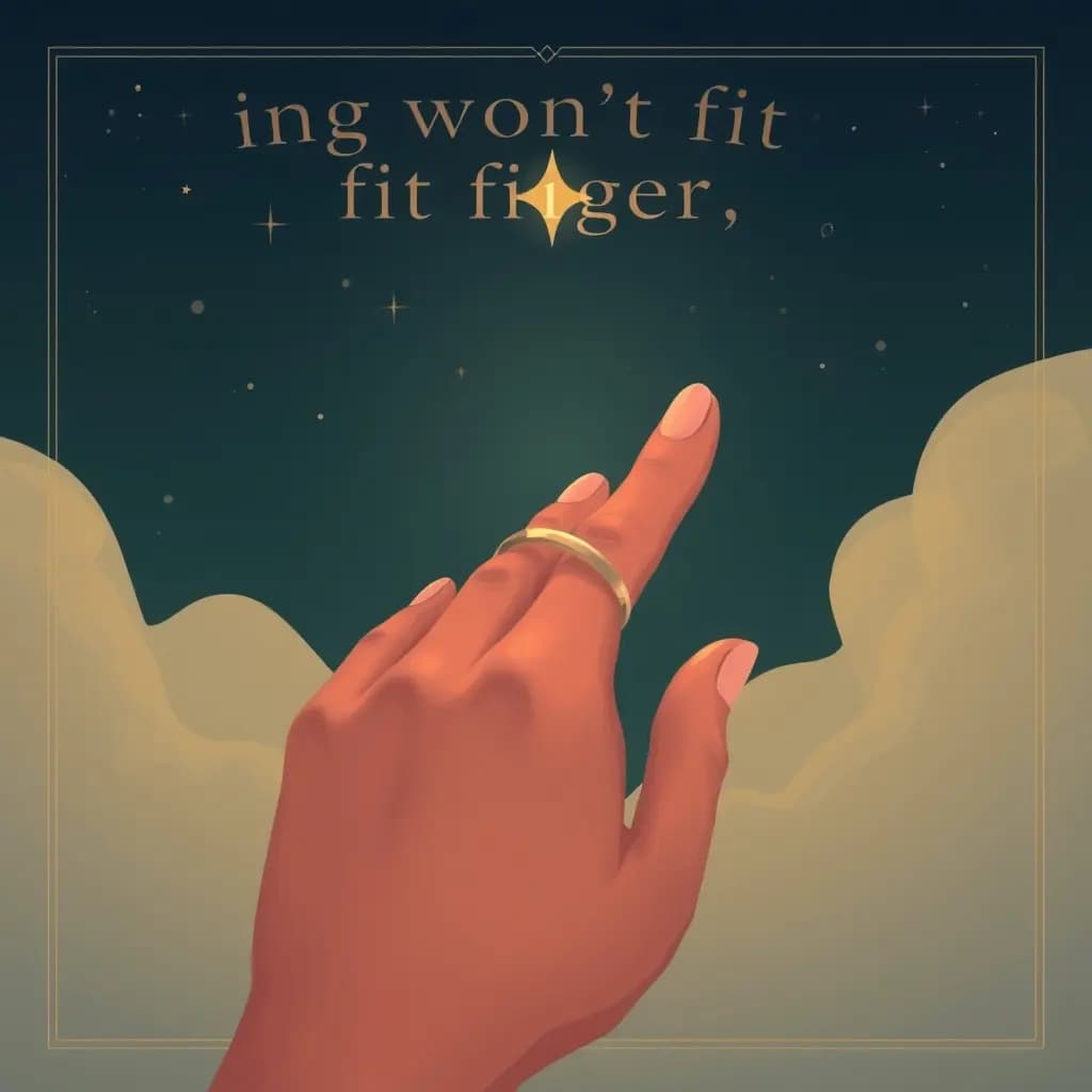 Dream illustration: Ring won't fit finger