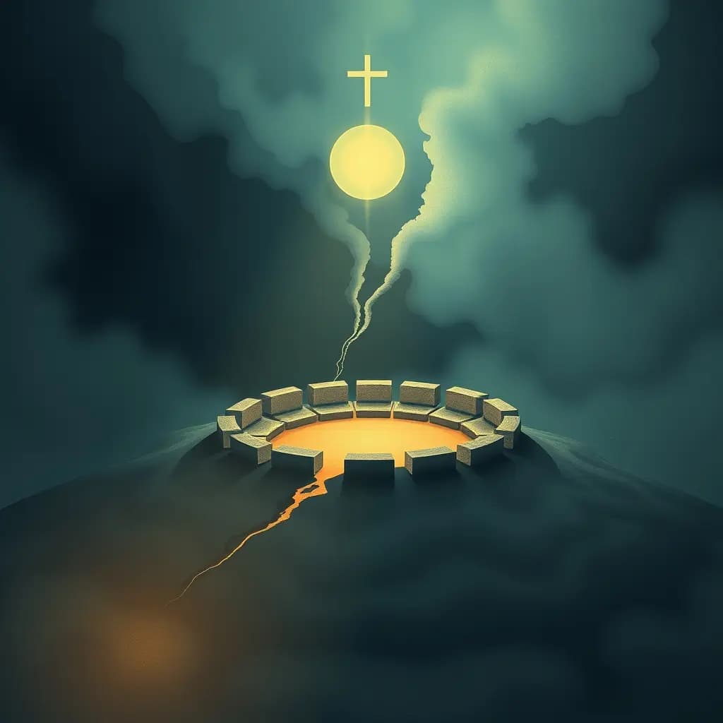 Dream illustration: Ritual circle is broken