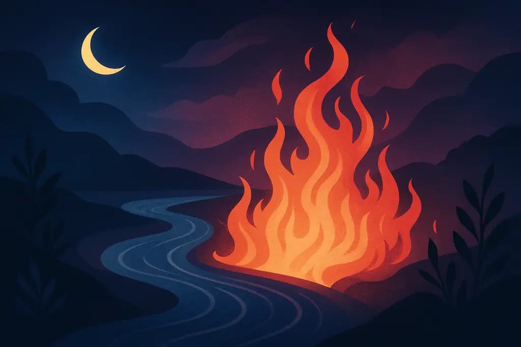 Dream illustration: River Turning to Fire