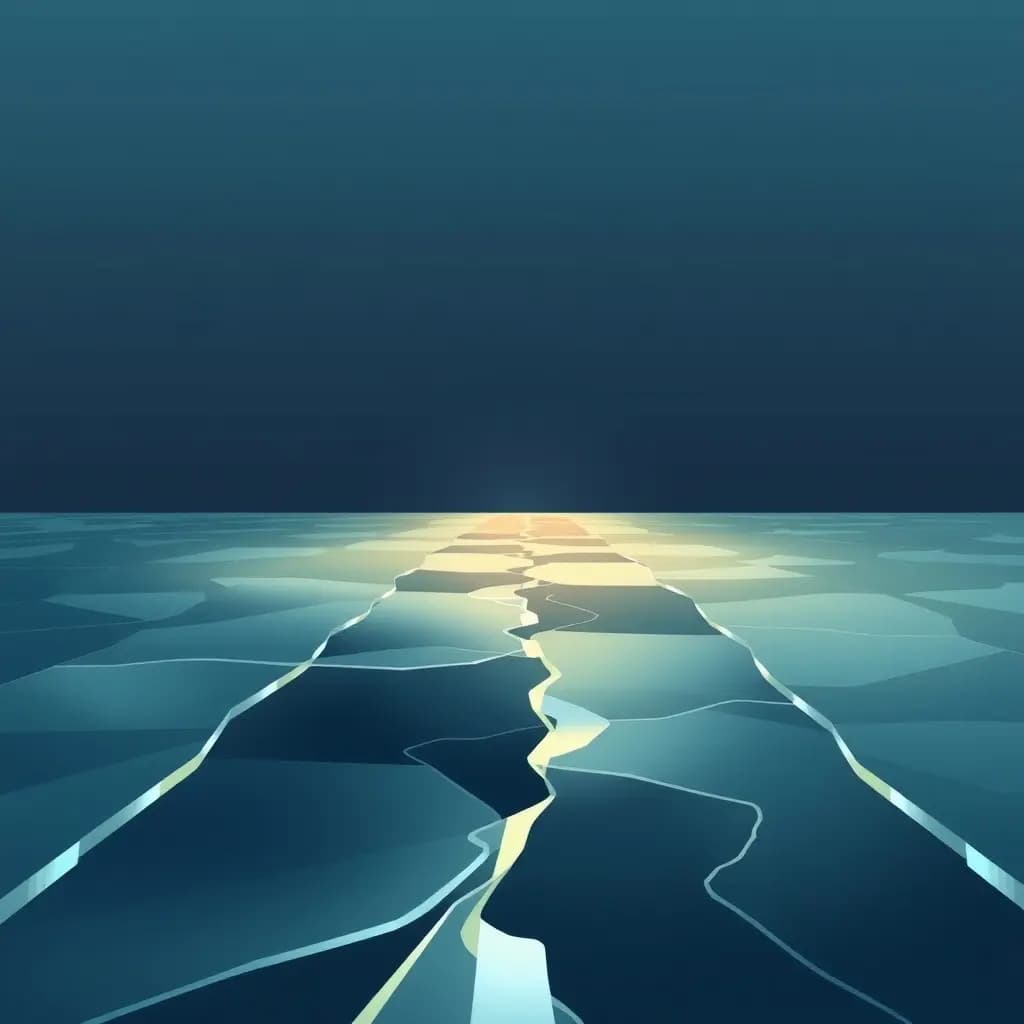 Dream illustration: Road made of glass