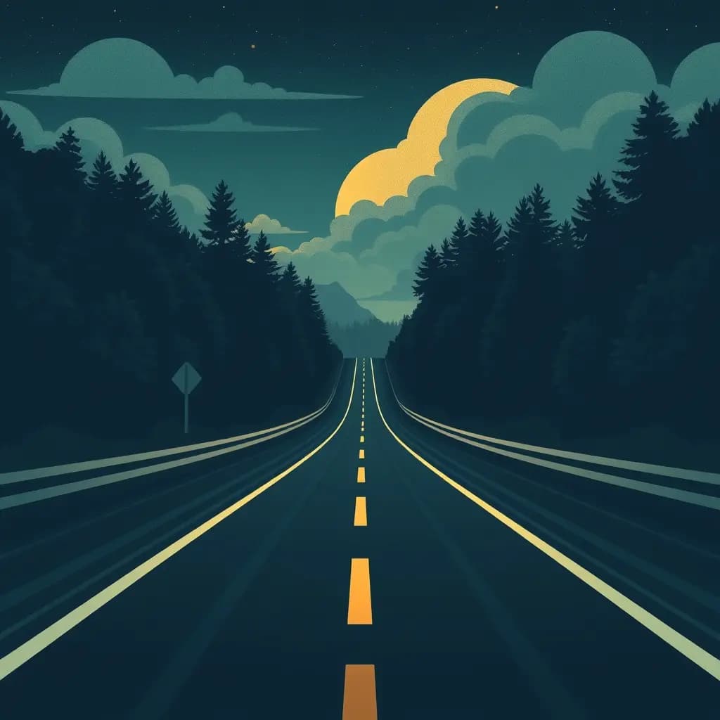 Dream illustration: Road splits into two
