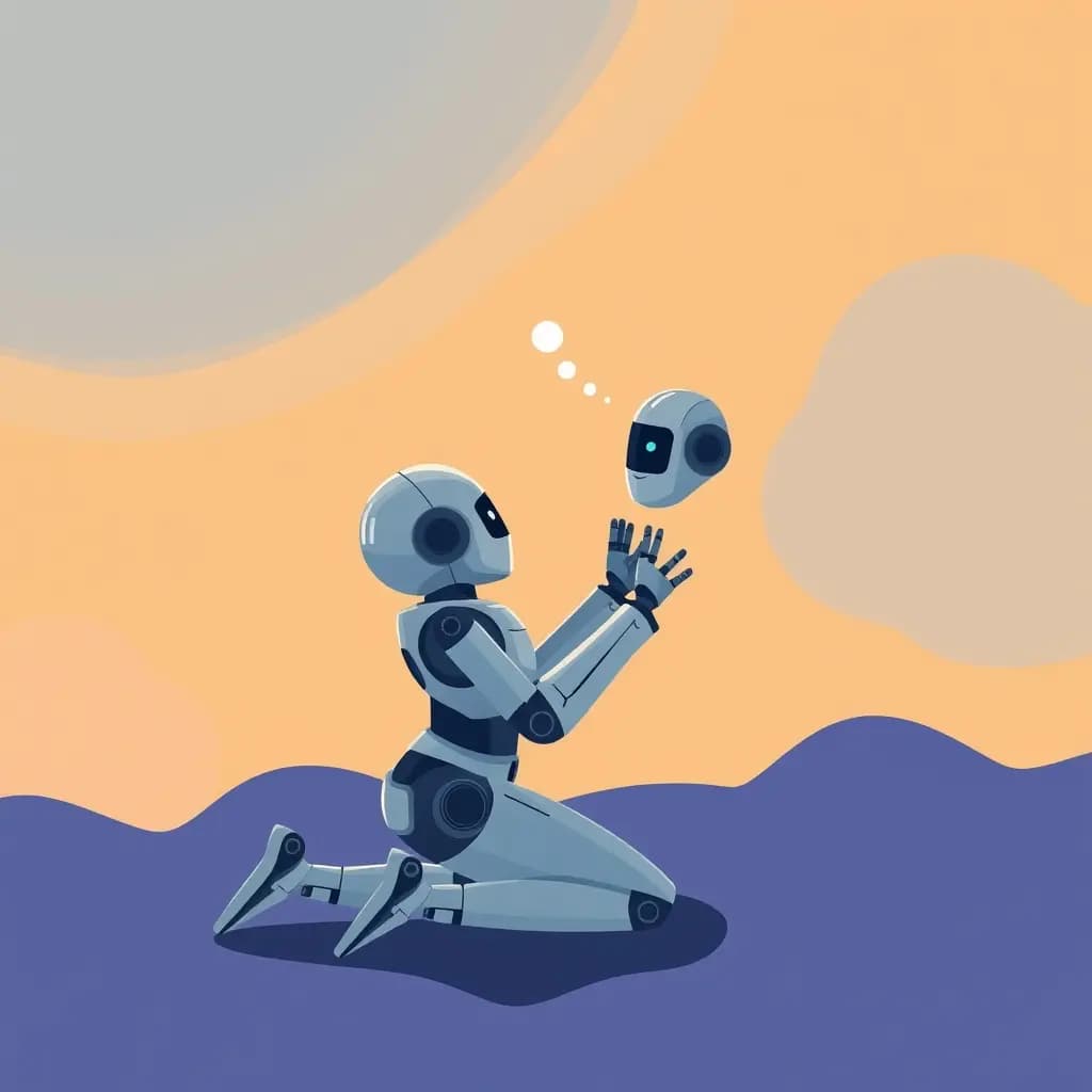 Dream illustration: Robot apologizes sincerely