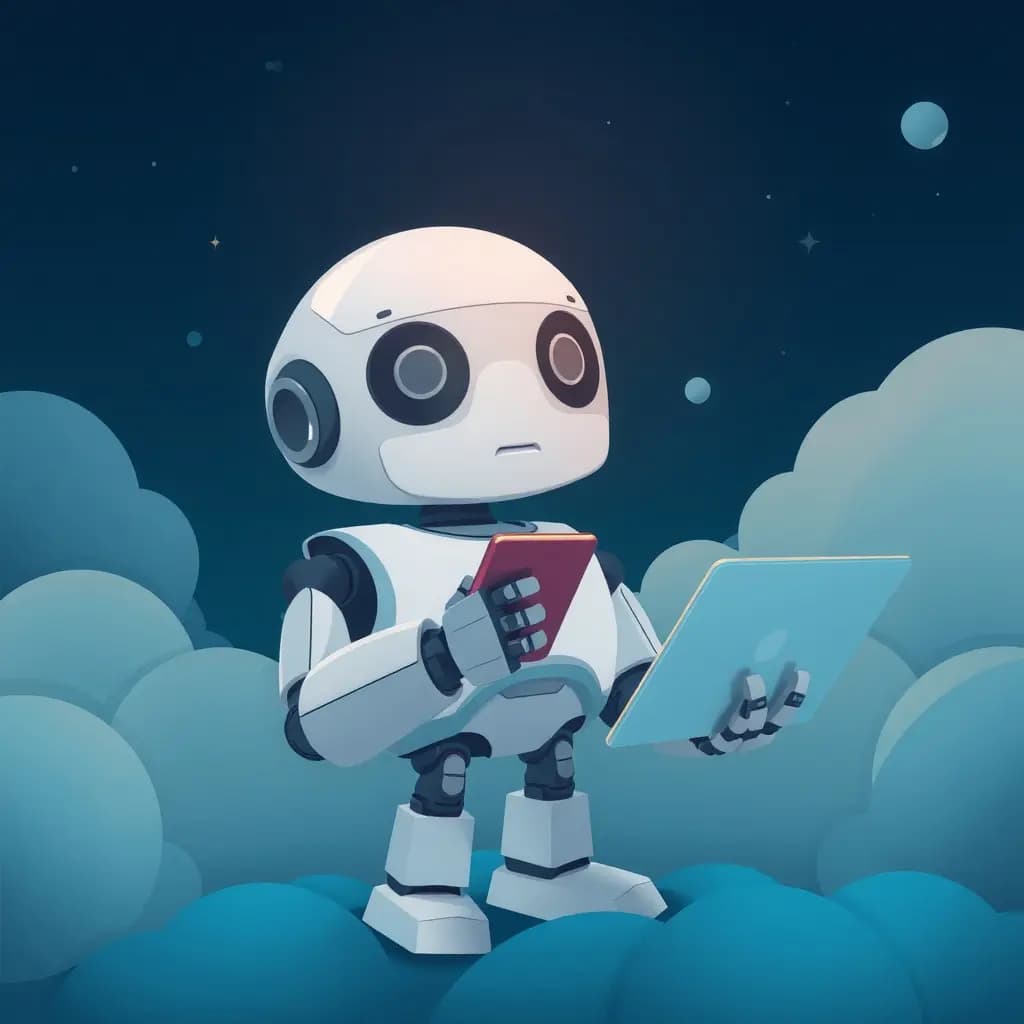 Dream illustration: Robot offering you work