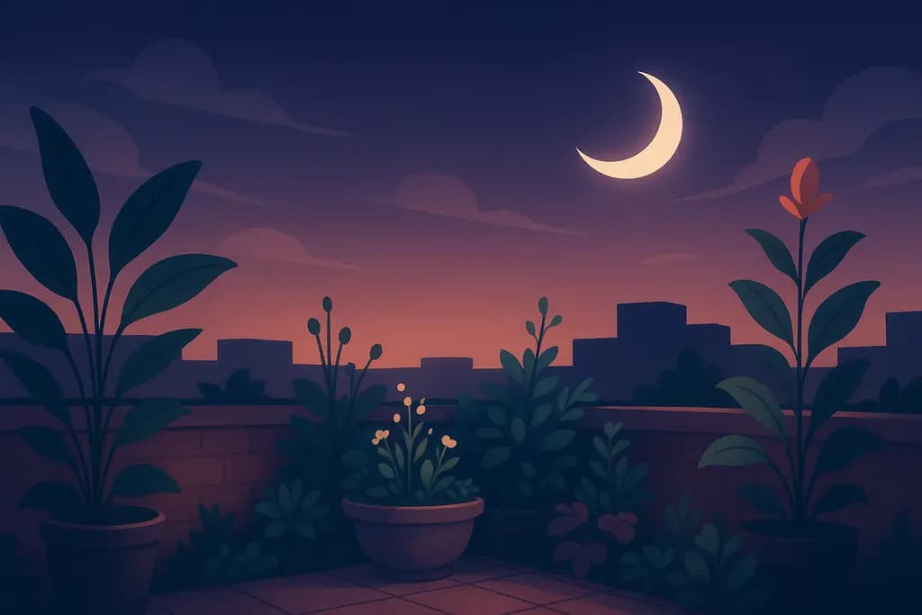 Dream illustration: Rooftop garden