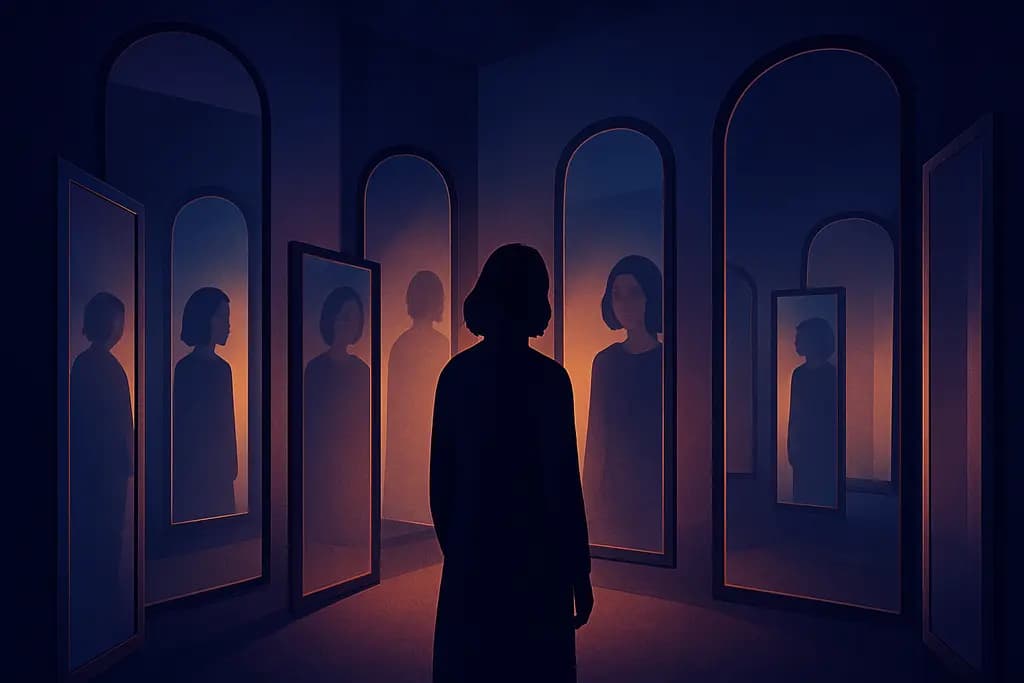 Dream illustration: Room Full of Mirrors