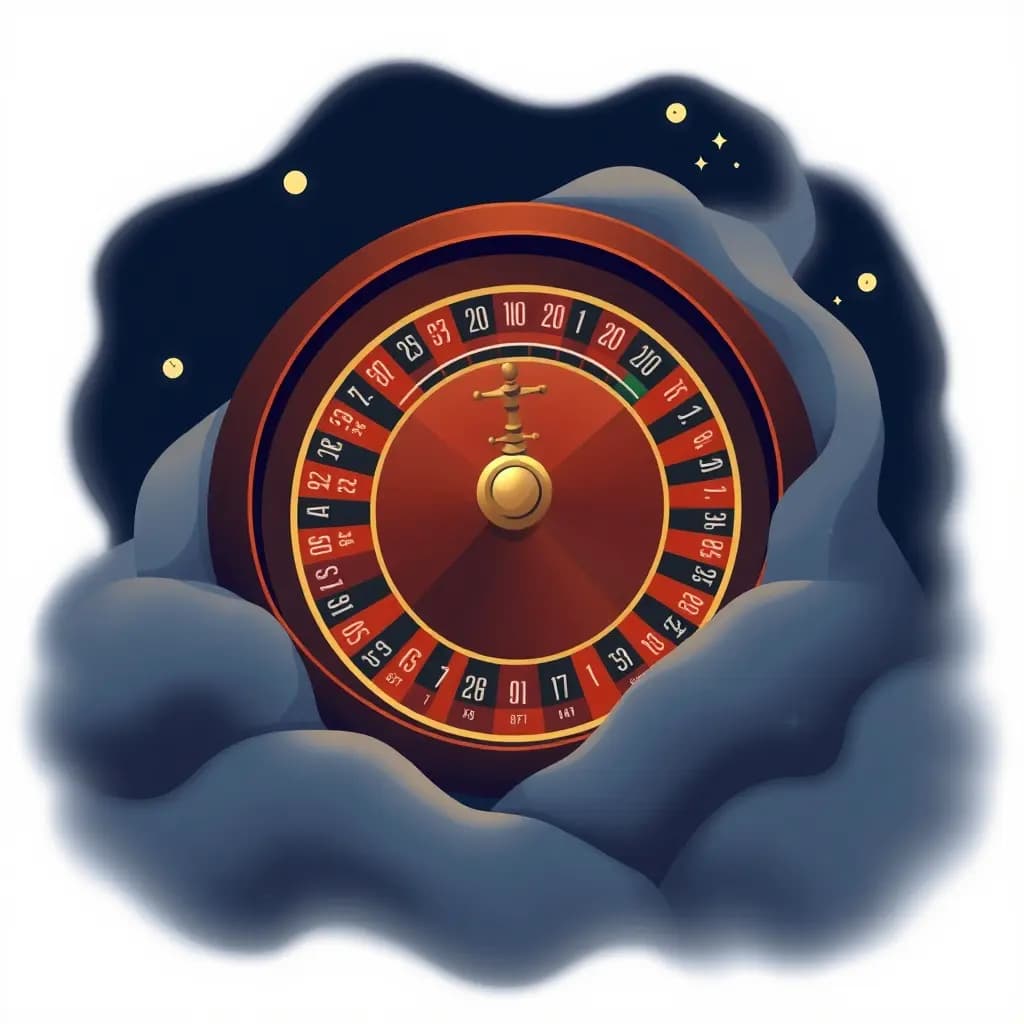 Dream illustration: Roulette stops mid-spin