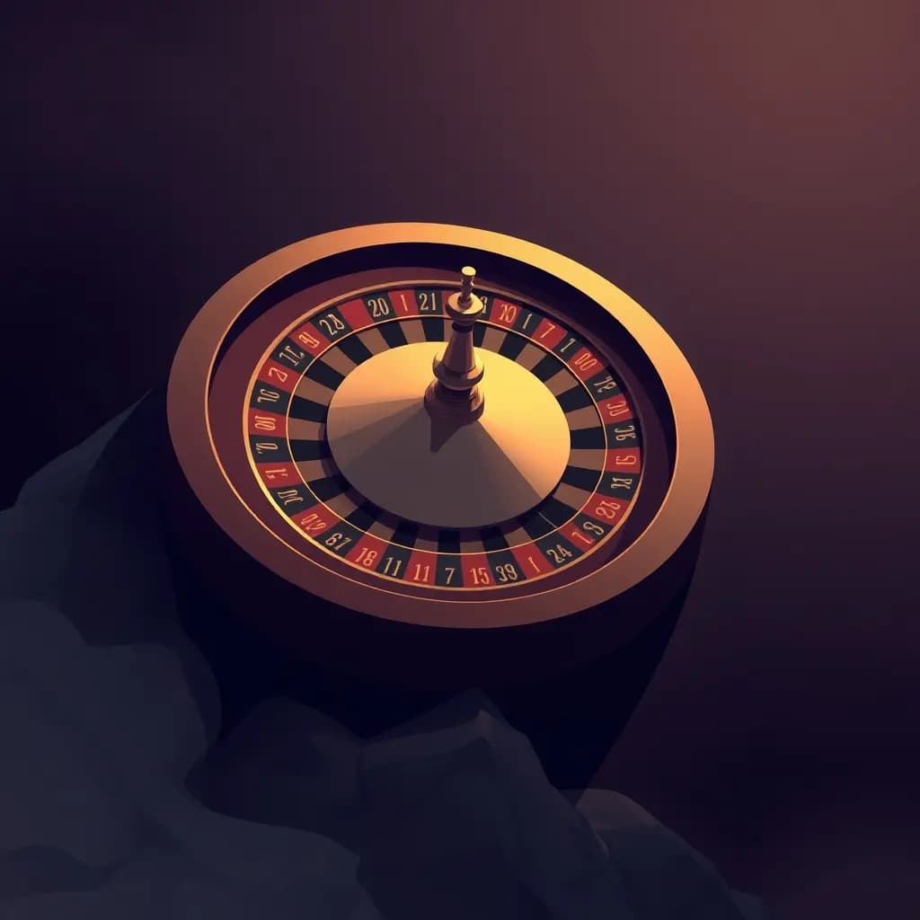 Dream illustration: Roulette wheel uphill