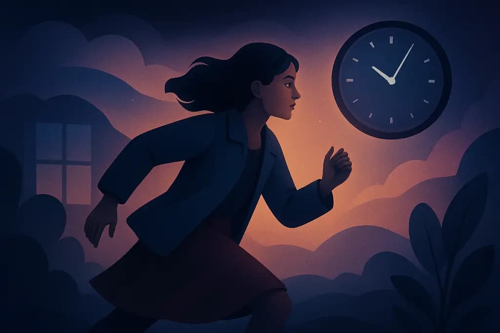 Dream illustration: Running Late