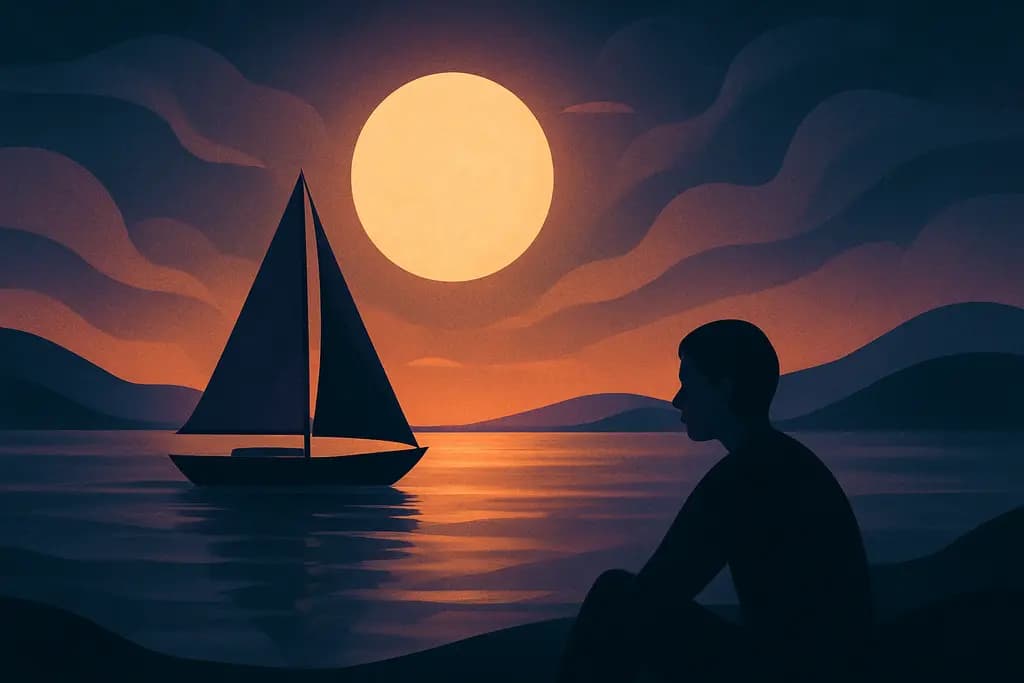 Dream illustration: Sailing