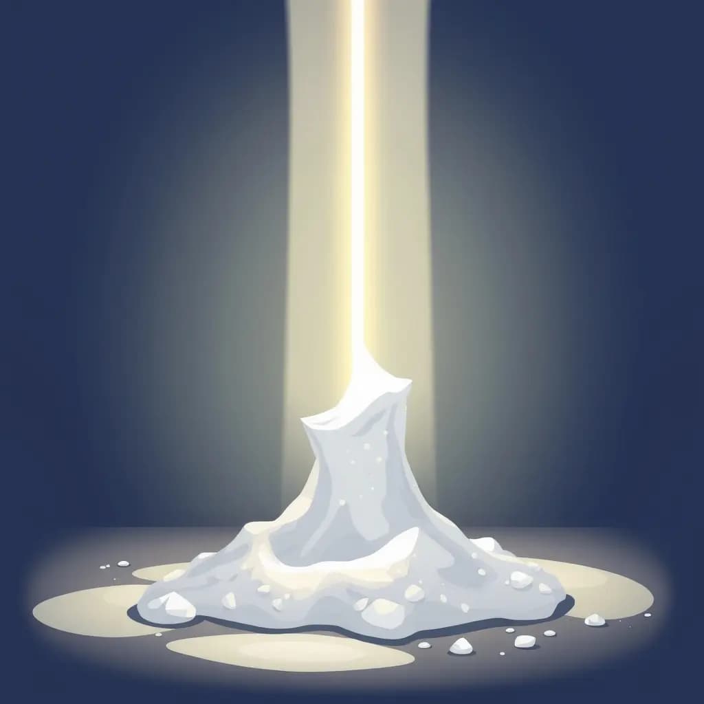 Dream illustration: Salt dissolves into light