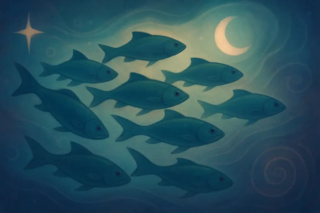 Dream illustration: School of fish