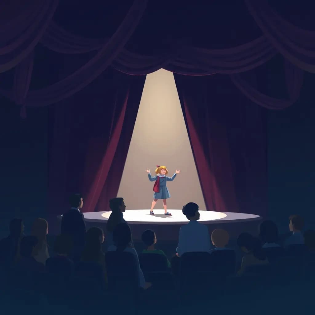 Dream illustration: School Play Performance