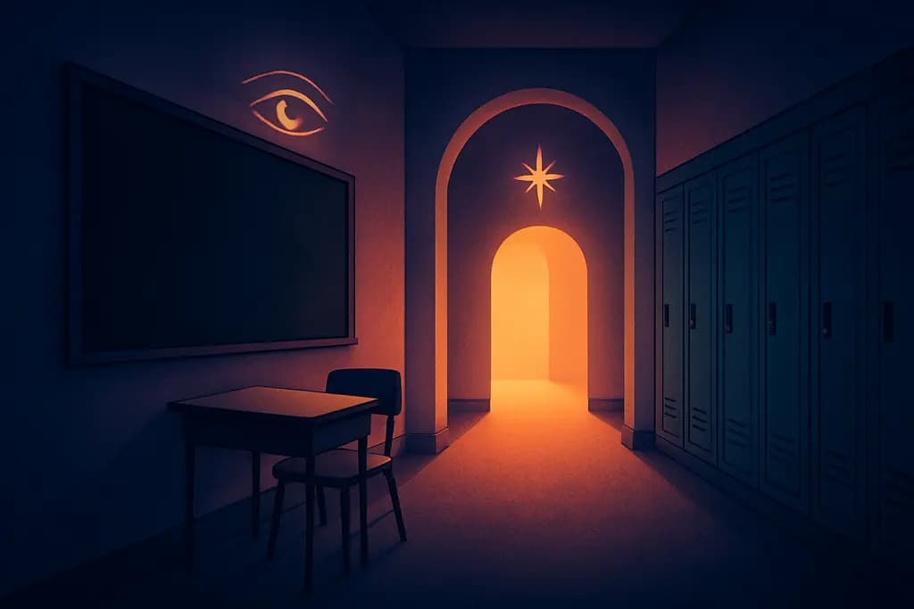 Dream illustration: School