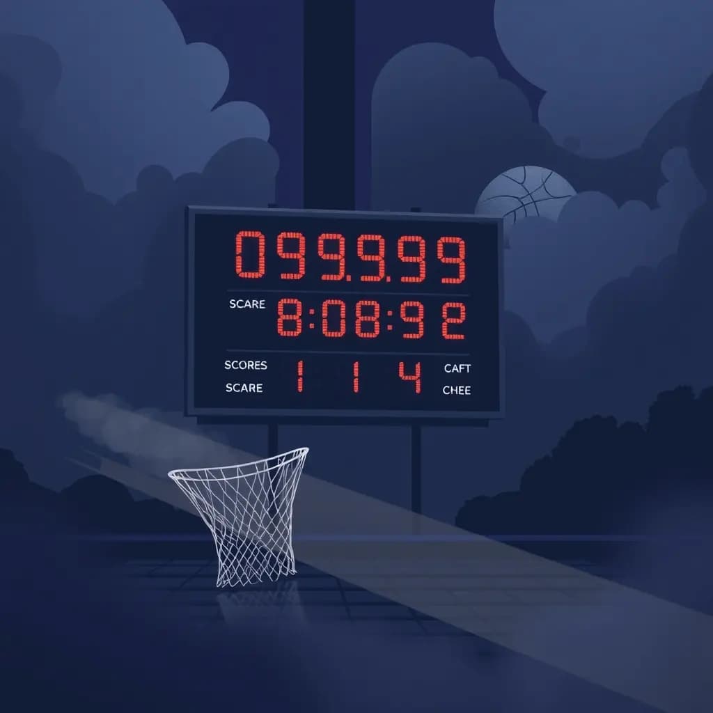 Dream illustration: Scoreboard erases scores