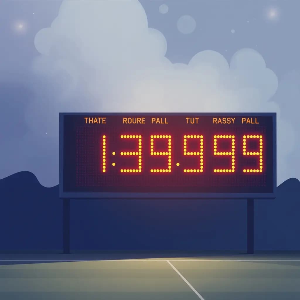 Dream illustration: Scoreboard flashes weird numbers