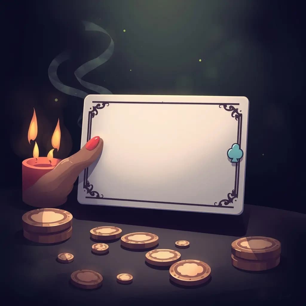 Dream illustration: Scratch card reveals blank