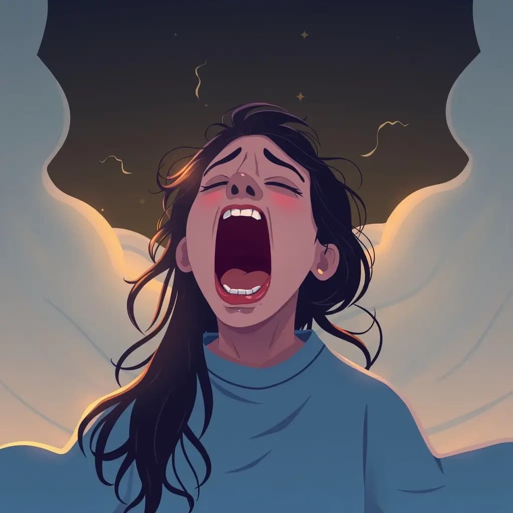 Dream illustration: Scream with no sound