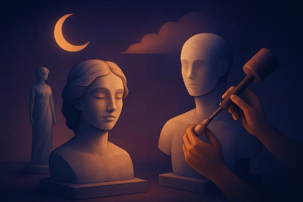 Dream illustration: Sculptures