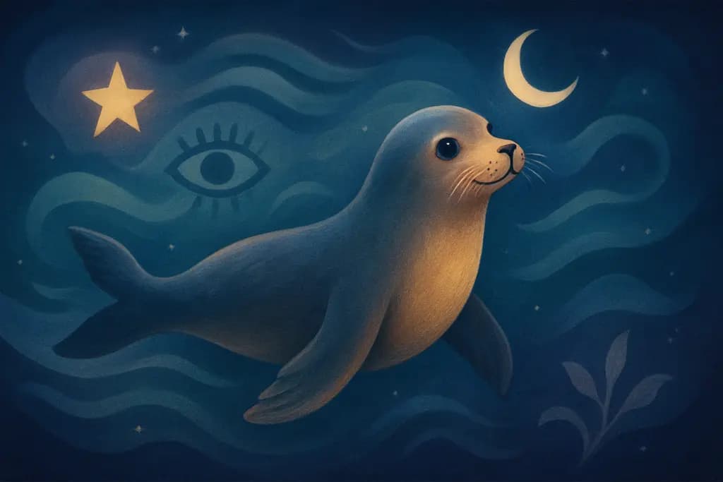 Dream illustration: Seal Swimming