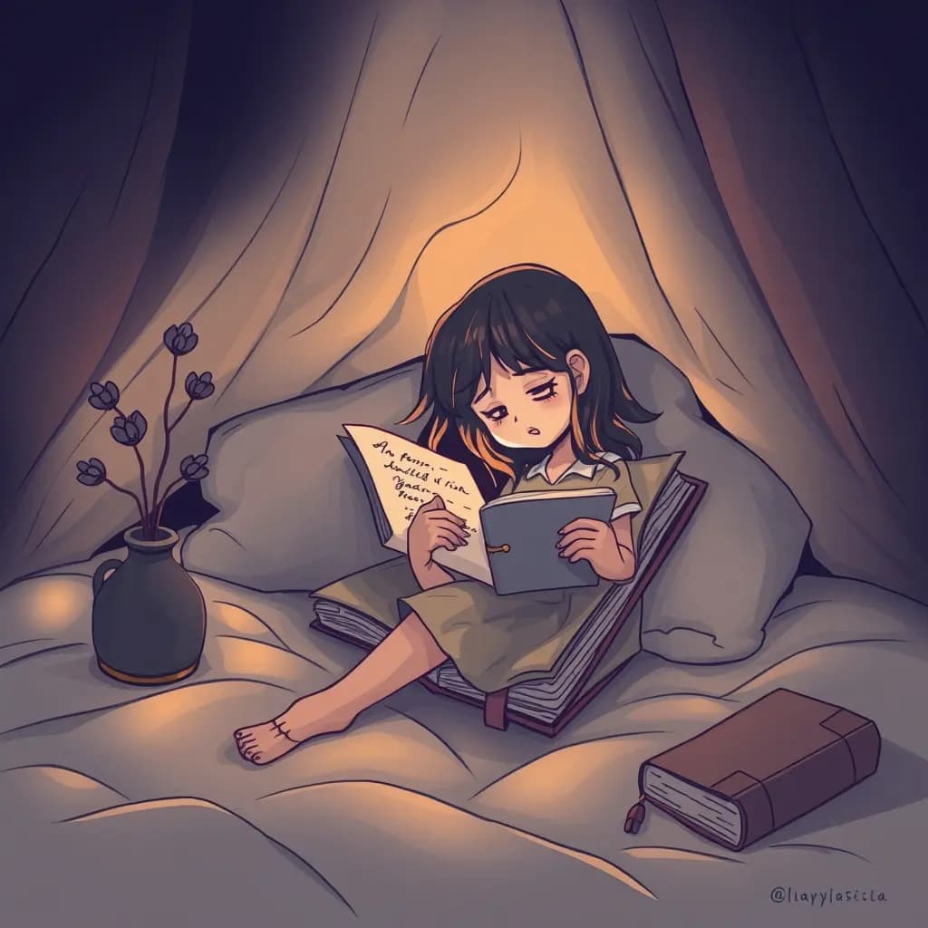 Dream illustration: Searching for childhood diary