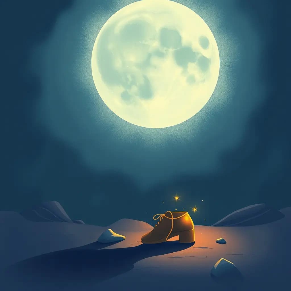 Dream illustration: Searching for lost shoe