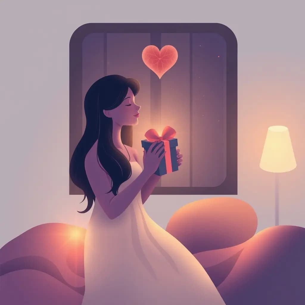 Dream illustration: Secret admirer gives gift