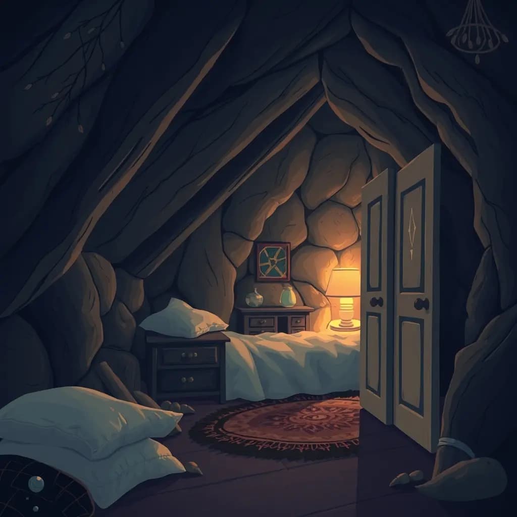 Dream illustration: Secret attic discovery