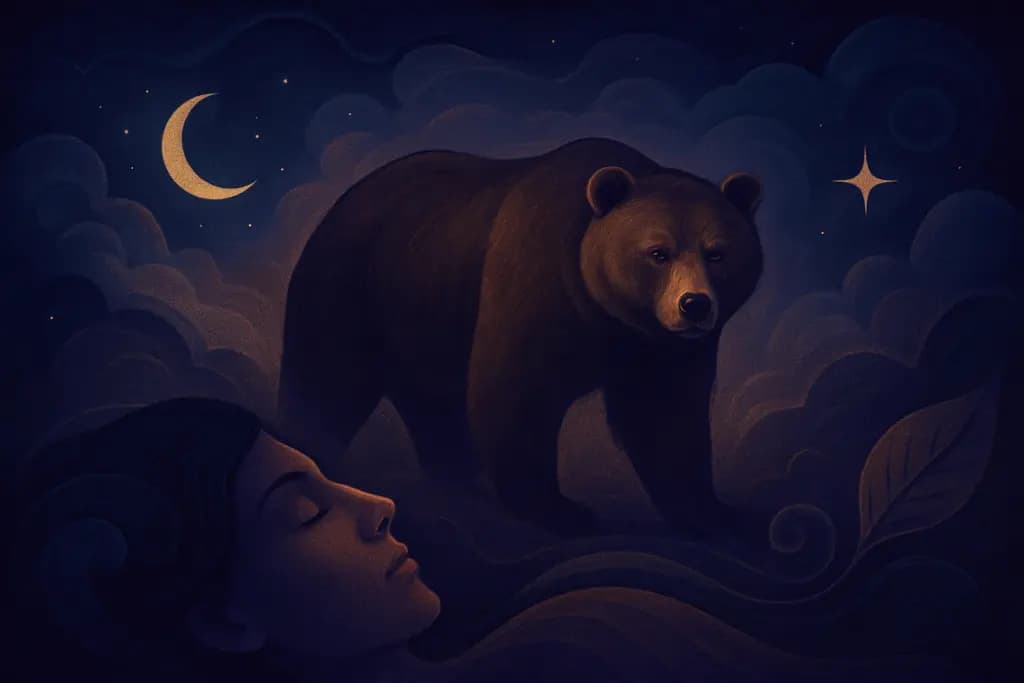 Dream illustration: Seeing a bear