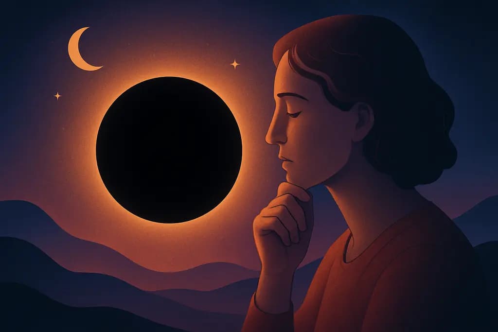 Dream illustration: seeing a black void in a dream meaning