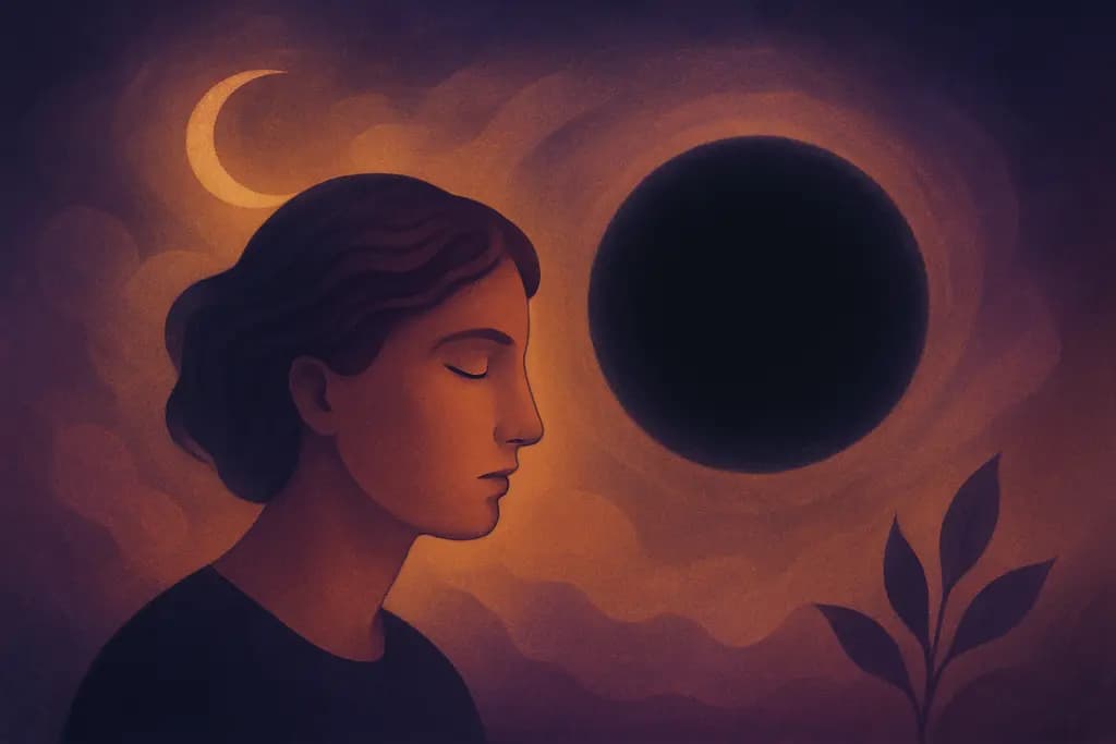 Dream illustration: seeing a black void or abyss in a dream spiritual meaning
