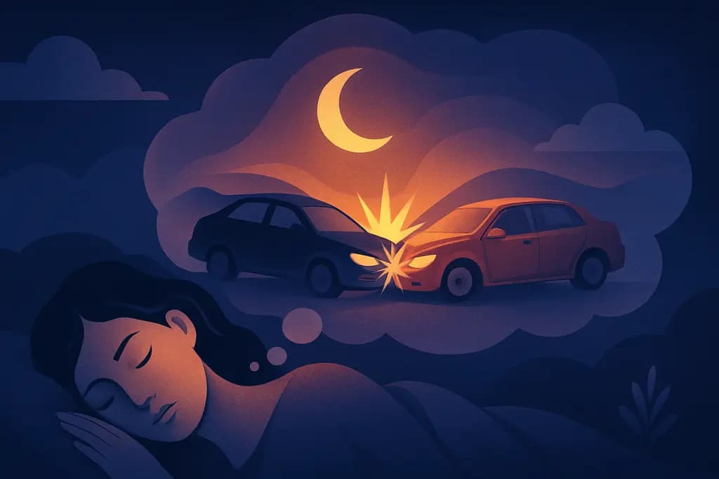 Dream illustration: seeing a car accident in a dream