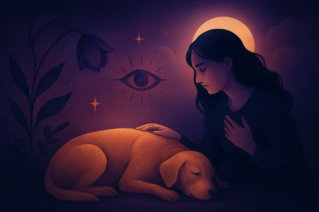 Dream illustration: Seeing a dead pet