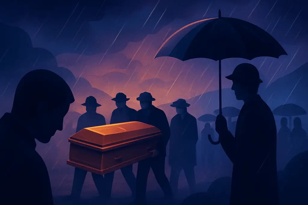 Dream illustration: Seeing a Funeral