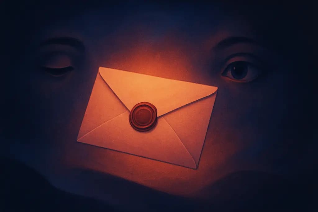 Dream illustration: seeing a sealed letter dream meaning