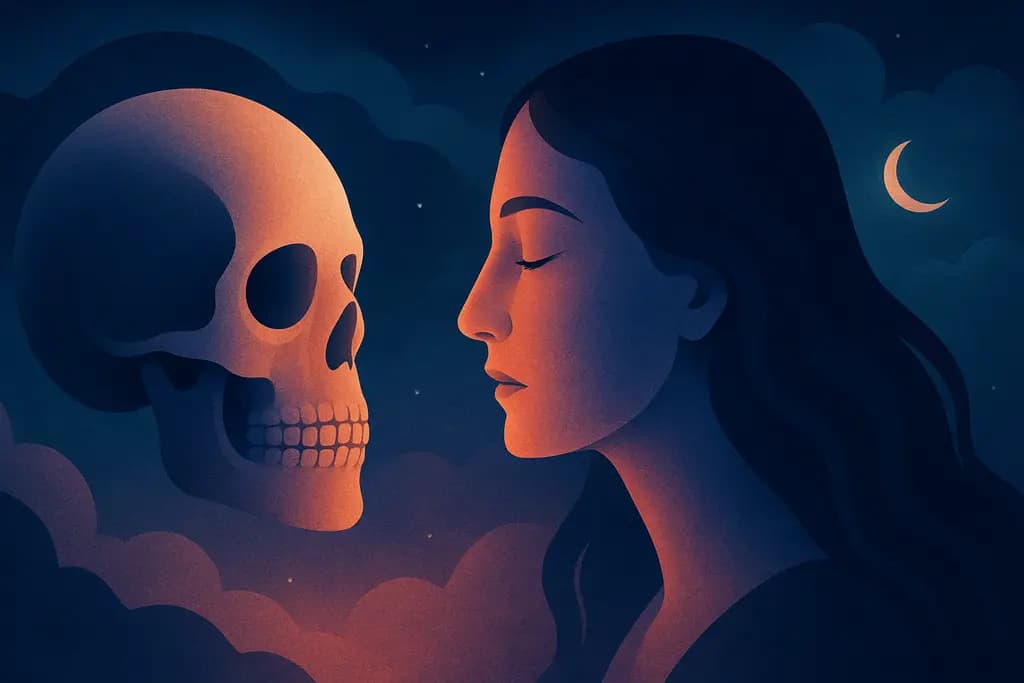 Dream illustration: Seeing a Skull