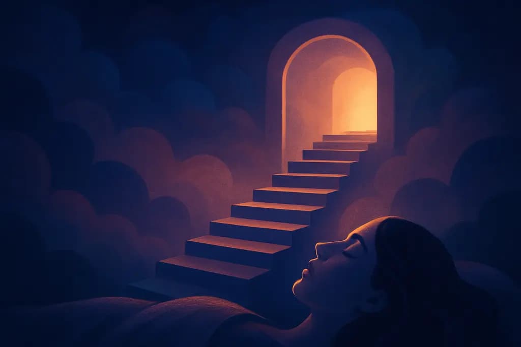 Dream illustration: seeing a staircase in a dream meaning