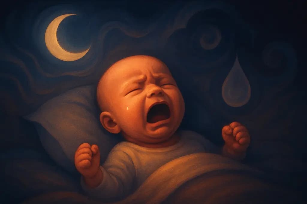 Dream illustration: Seeing an unknown baby crying