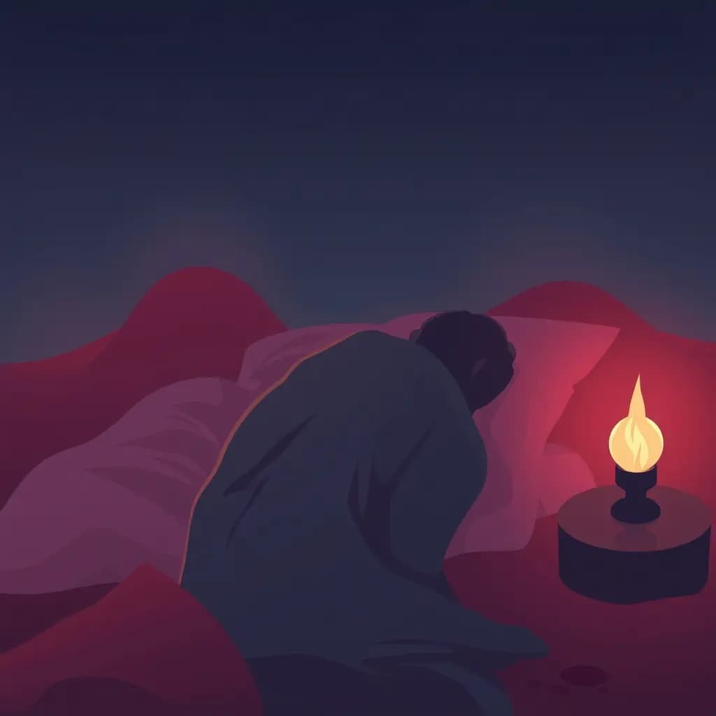 Dream illustration: Seeing blood or bleeding in a dream