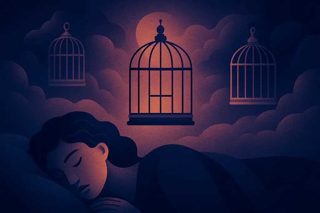 Dream illustration: seeing cages in a dream