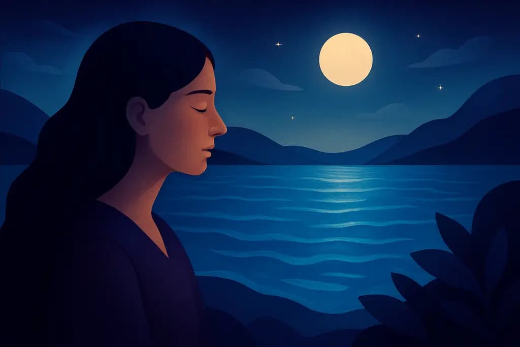 Dream illustration: Seeing clear blue water